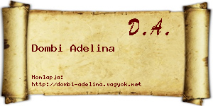 Dombi Adelina névjegykártya